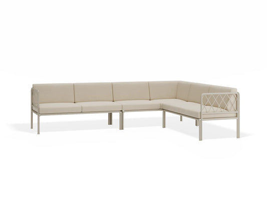 Seville Config D Corner Sofa - Latte - Outdoor
