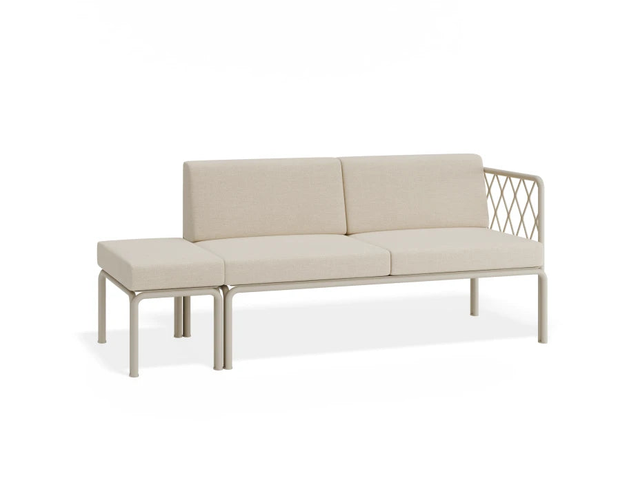 Seville Config F - 2 Seater Sofa - Latte - Outdoor