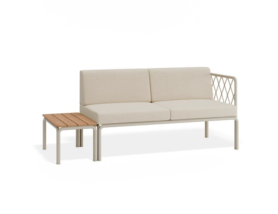 Seville Config F - 2 Seater Sofa - Latte - Outdoor
