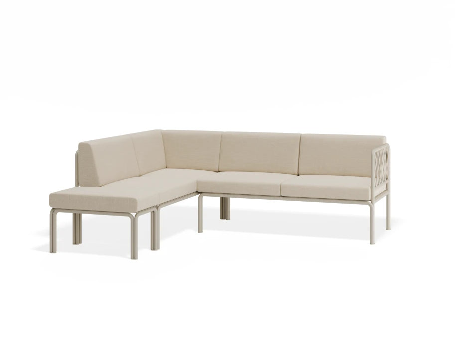 Seville Config H Corner Sofa - Latte - Outdoor