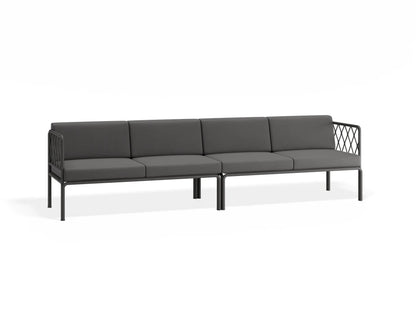 Seville 4 Seater Sofa - Charcoal - Outdoor
