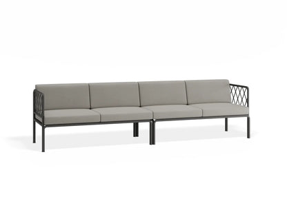 Seville 4 Seater Sofa - Charcoal - Outdoor