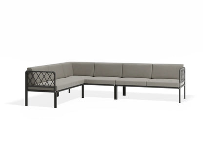 Seville Config C Corner Sofa - Charcoal - Outdoor
