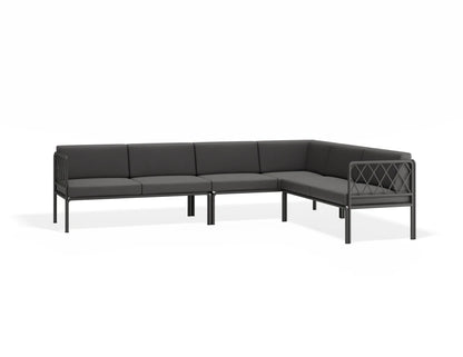 Seville Config D Corner Sofa - Charcoal - Outdoor
