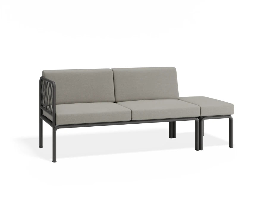 Seville Config E - 2 Seater Sofa - Charcoal - Outdoor