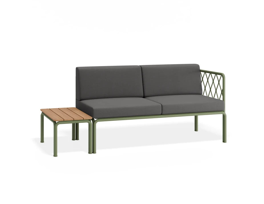 Seville Config F - 2 Seater Sofa - Eucalyptus Green - Outdoor