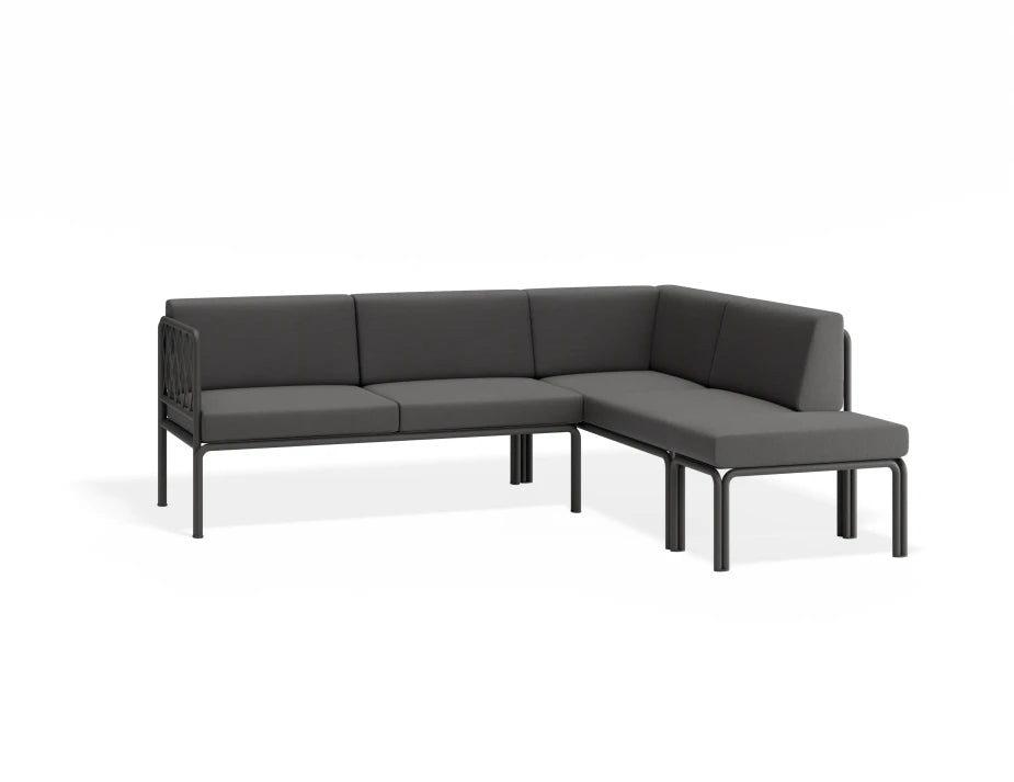 Seville Config G Corner Sofa - Charcoal - Outdoor