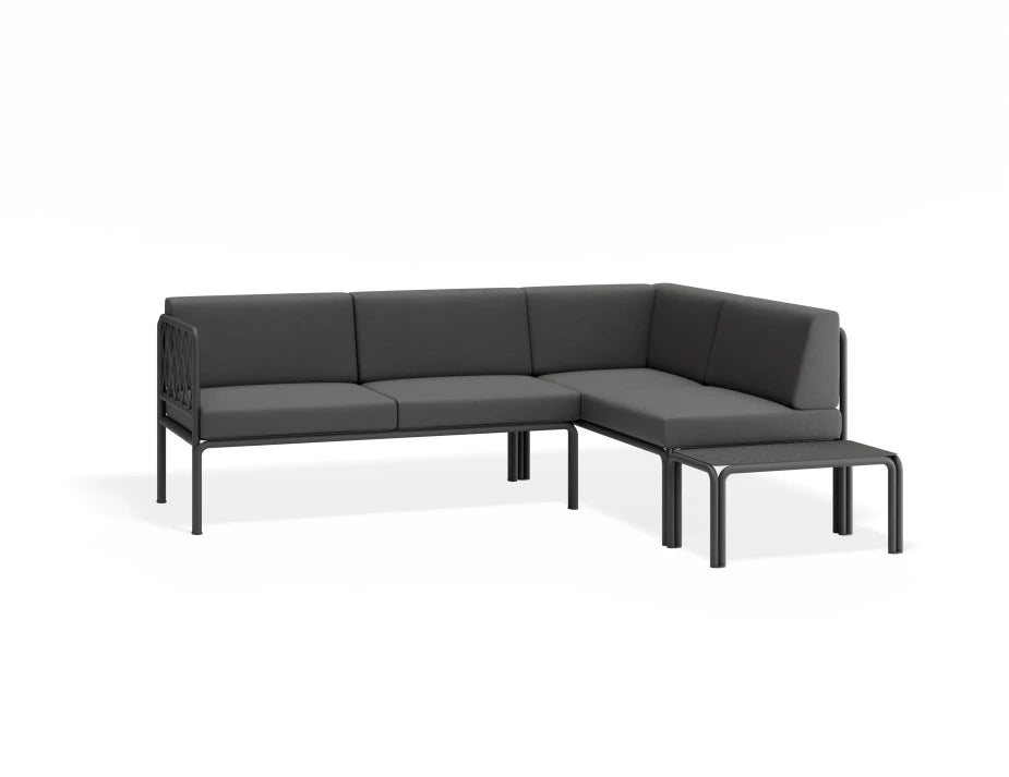 Seville Config G Corner Sofa - Charcoal - Outdoor