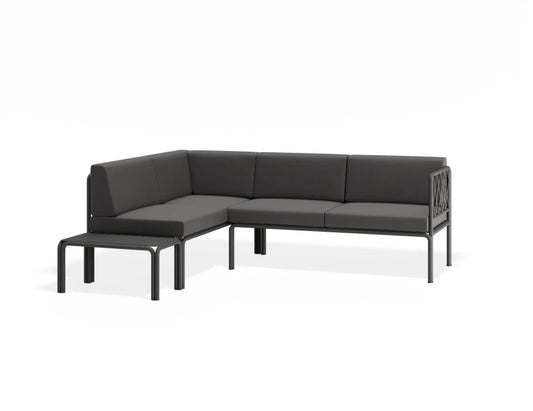 Seville Config H Corner Sofa - Charcoal - Outdoor