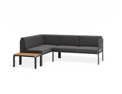 Seville Config H Corner Sofa - Charcoal - Outdoor