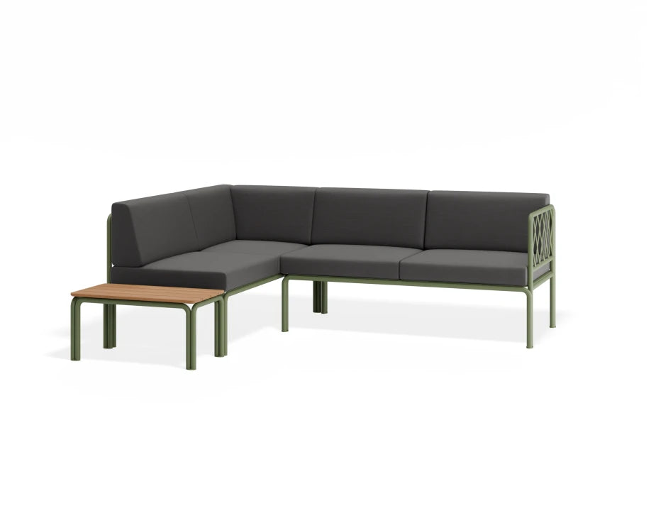 Seville Config H Corner Sofa - Eucalyptus Green - Outdoor