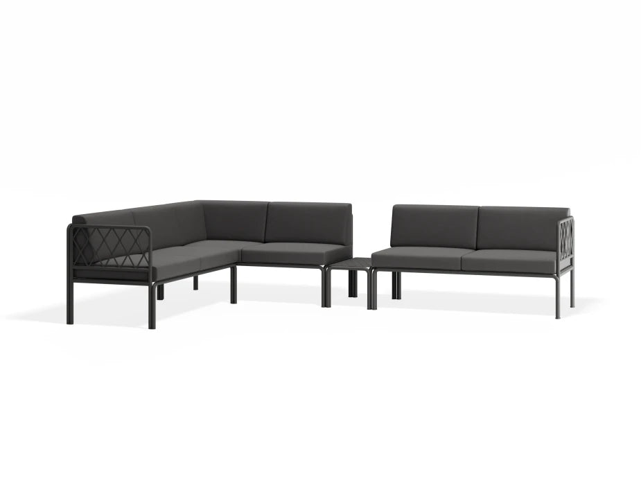 Seville Config I Corner Sofa - Charcoal - Outdoor