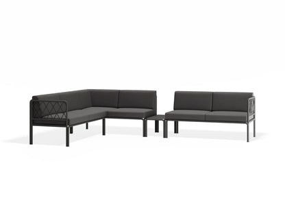 Seville Config I Corner Sofa - Charcoal - Outdoor
