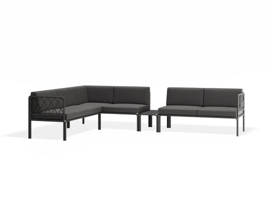 Seville Config I Corner Sofa - Charcoal - Outdoor