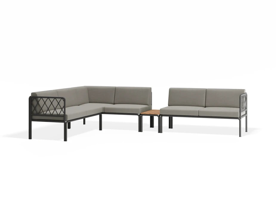 Seville Config I Corner Sofa - Charcoal - Outdoor