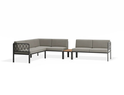 Seville Config I Corner Sofa - Charcoal - Outdoor