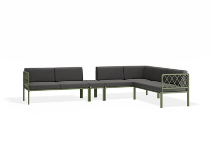 Seville Config J Corner Sofa - Eucalyptus Green - Outdoor