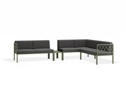 Seville Config J Corner Sofa - Eucalyptus Green - Outdoor
