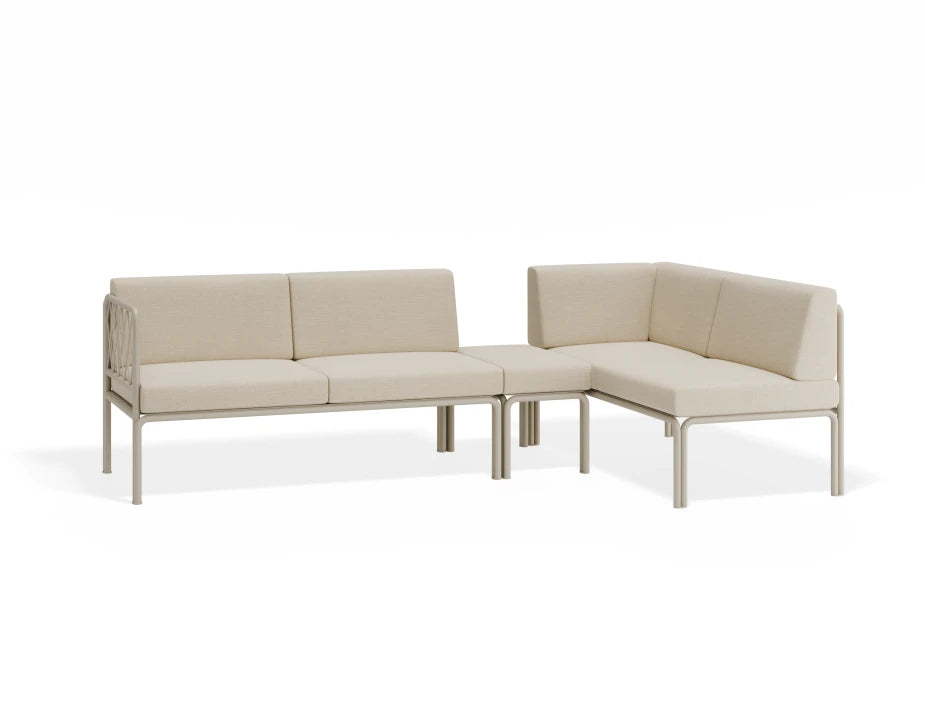 Seville Config G Corner Sofa - Latte - Outdoor