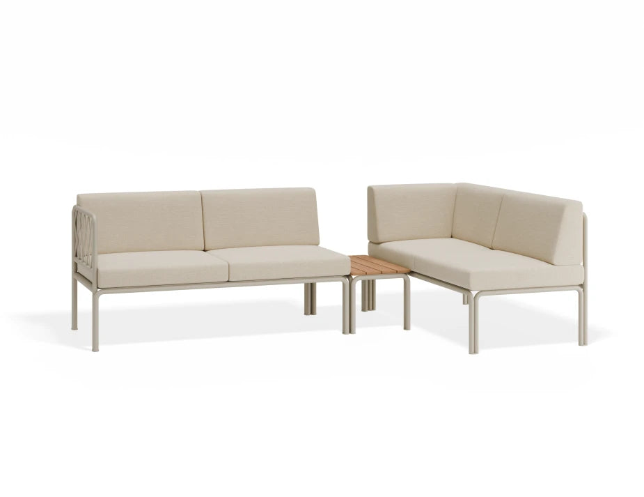 Seville Config G Corner Sofa - Latte - Outdoor