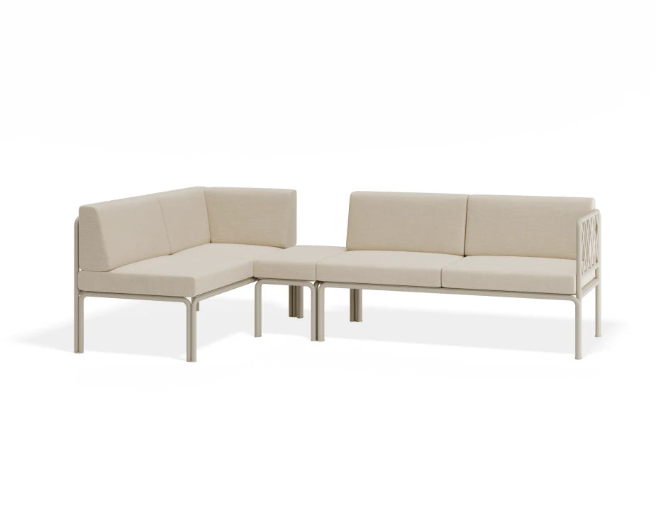 Seville Config H Corner Sofa - Latte - Outdoor