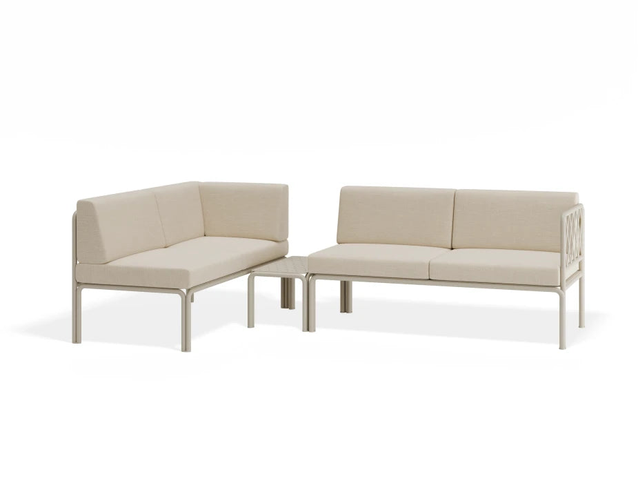 Seville Config H Corner Sofa - Latte - Outdoor