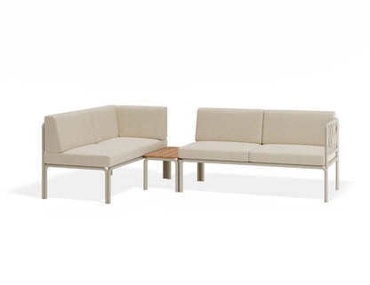 Seville Config H Corner Sofa - Latte - Outdoor