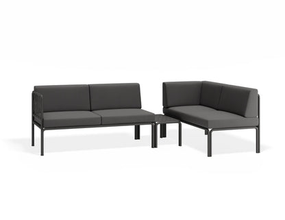Seville Config G Corner Sofa - Charcoal - Outdoor