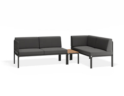 Seville Config G Corner Sofa - Charcoal - Outdoor