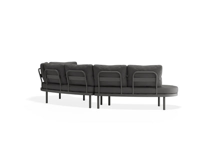 Aluna Sofa Left End Open - Charcoal - Outdoor