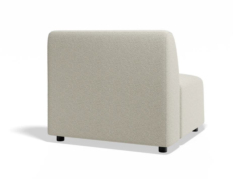 Atticus Modular Sofa Section - Armless - Ivory Cream