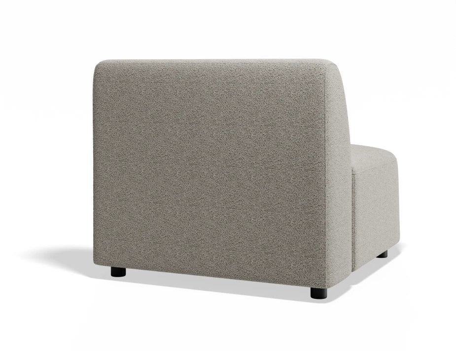 Atticus Modular Sofa Section - Armless - Oyster Grey