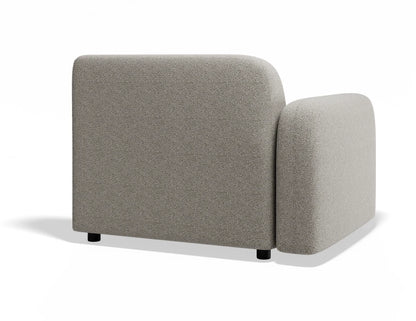 Atticus Modular Sofa Section - Left Arm - Oyster Grey