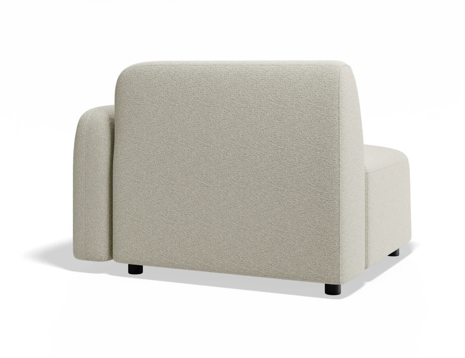 Atticus Modular Sofa Section - Right Arm - Ivory Cream