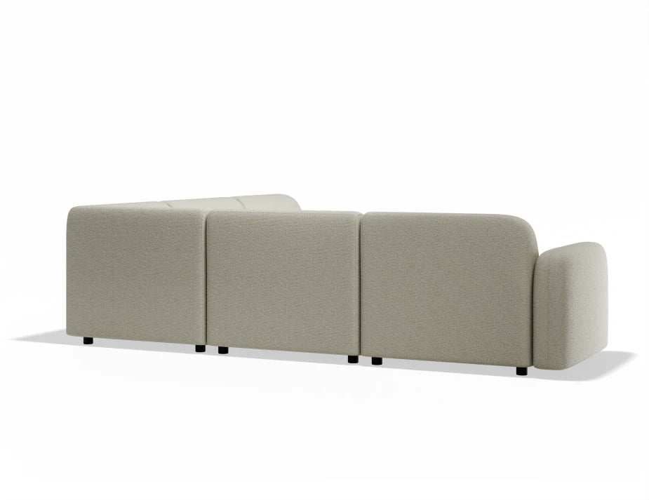 Atticus Modular Sofa - Config C Corner - Ivory Cream