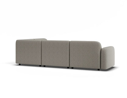 Atticus Modular Sofa - Config D or E Curved Open End - Oyster Grey