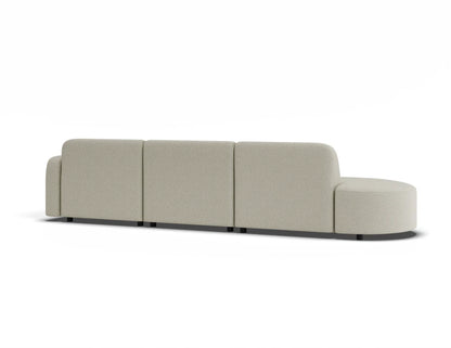 Atticus Modular Sofa - Config H or I Curved Open End - Ivory Cream