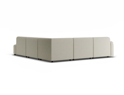 Atticus Modular Sofa - Config J or K Curved Open End - Ivory Cream