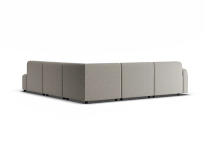 Atticus Modular Sofa - Config J or K Curved Open End - Oyster Grey