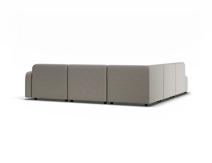 Atticus Modular Sofa - Config J or K Curved Open End - Oyster Grey