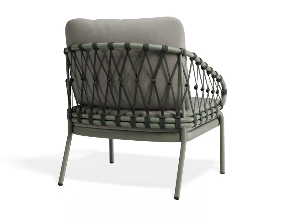 Kara Lounge Chair - Outdoor - Single - Eucalyptus Green