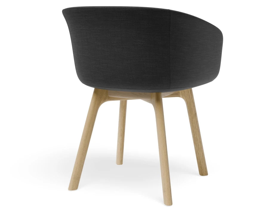 Lonsdale Armchair - Natural - Black Linen Fabric