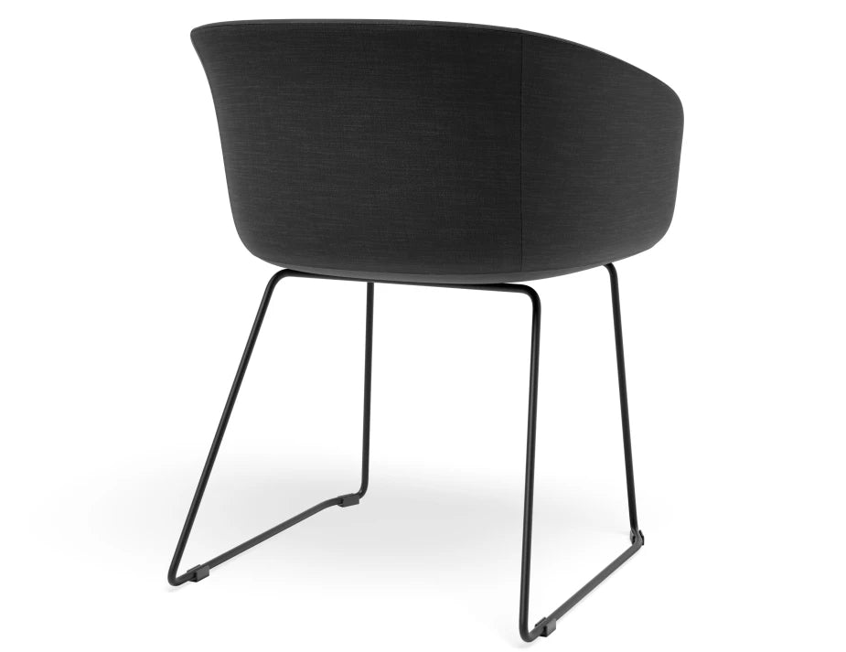 Lonsdale Armchair - Sled - Black Linen Pad