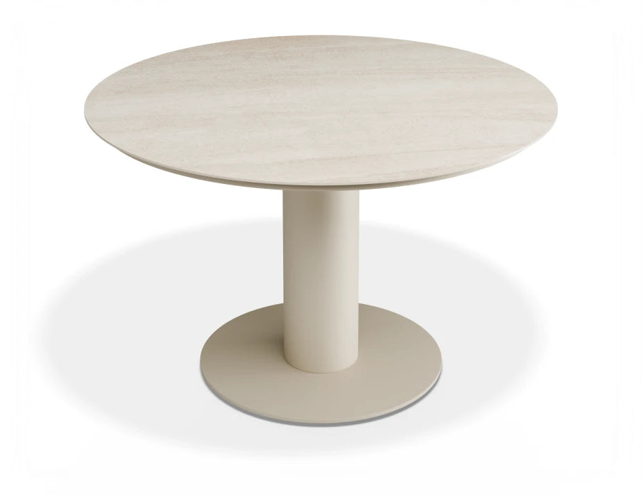 Loma Dining Table Latte 120cm - Outdoor - Dune Ceramic Top