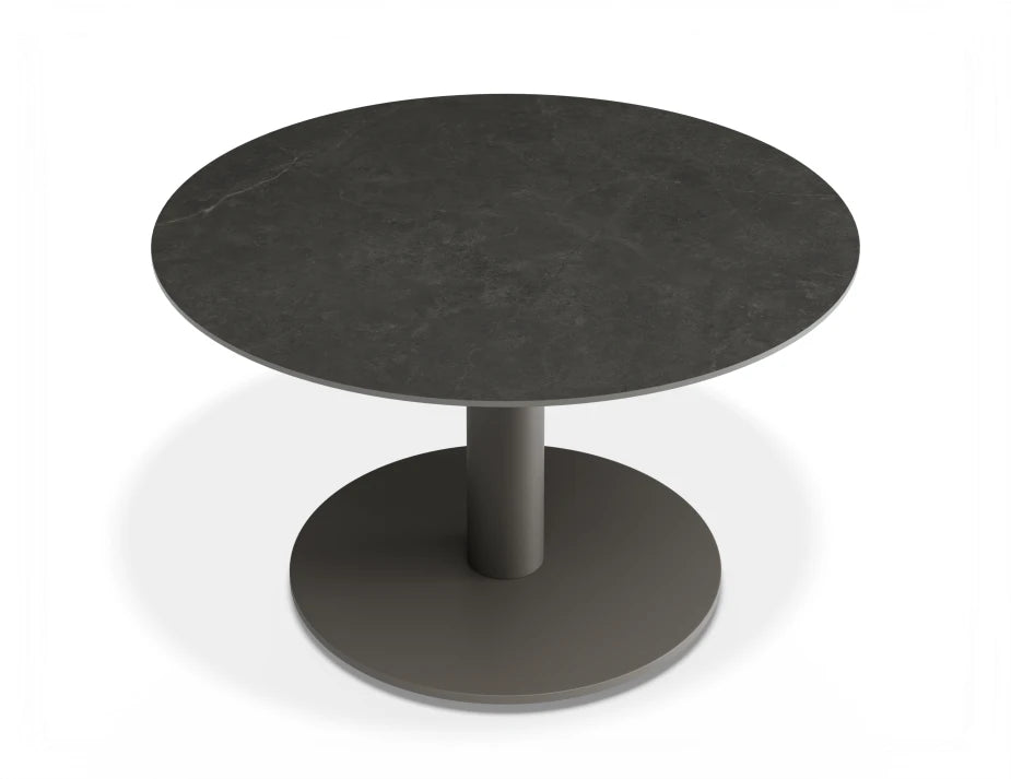 Loma Coffee Table Charcoal 70cm - Outdoor - Basalt Ceramic Top