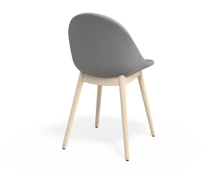Pebble Fabric Light Grey Upholstered Chair