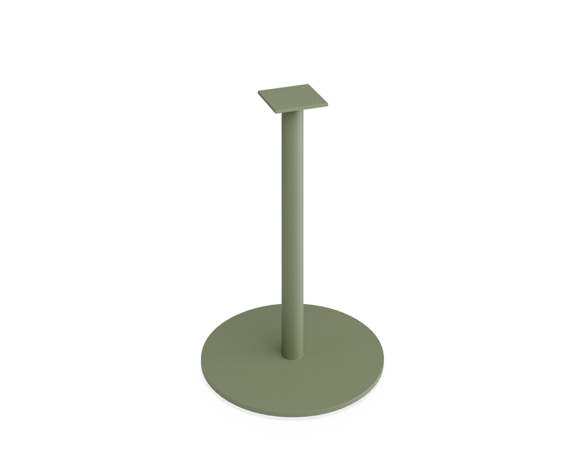 Roku Cafe Table Base & Pole 71cm - Outdoor - Eucalyptus Green