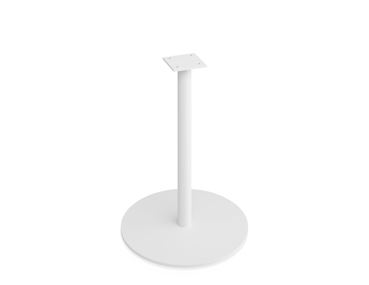 Roku Cafe Table Base & Pole 71cm - Outdoor - White