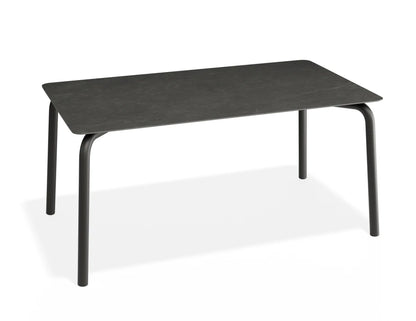Roku Dining Table 160cm - Outdoor - Charcoal - Basalt Ceramic