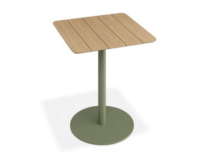 Roku Cafe Teak Table - Outdoor - Eucalyptus Green